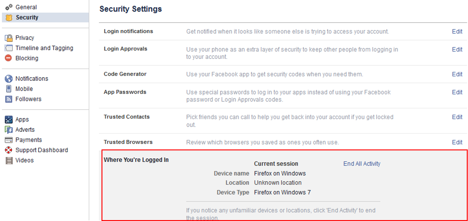 End Logon session from unfamiliar devices or locations